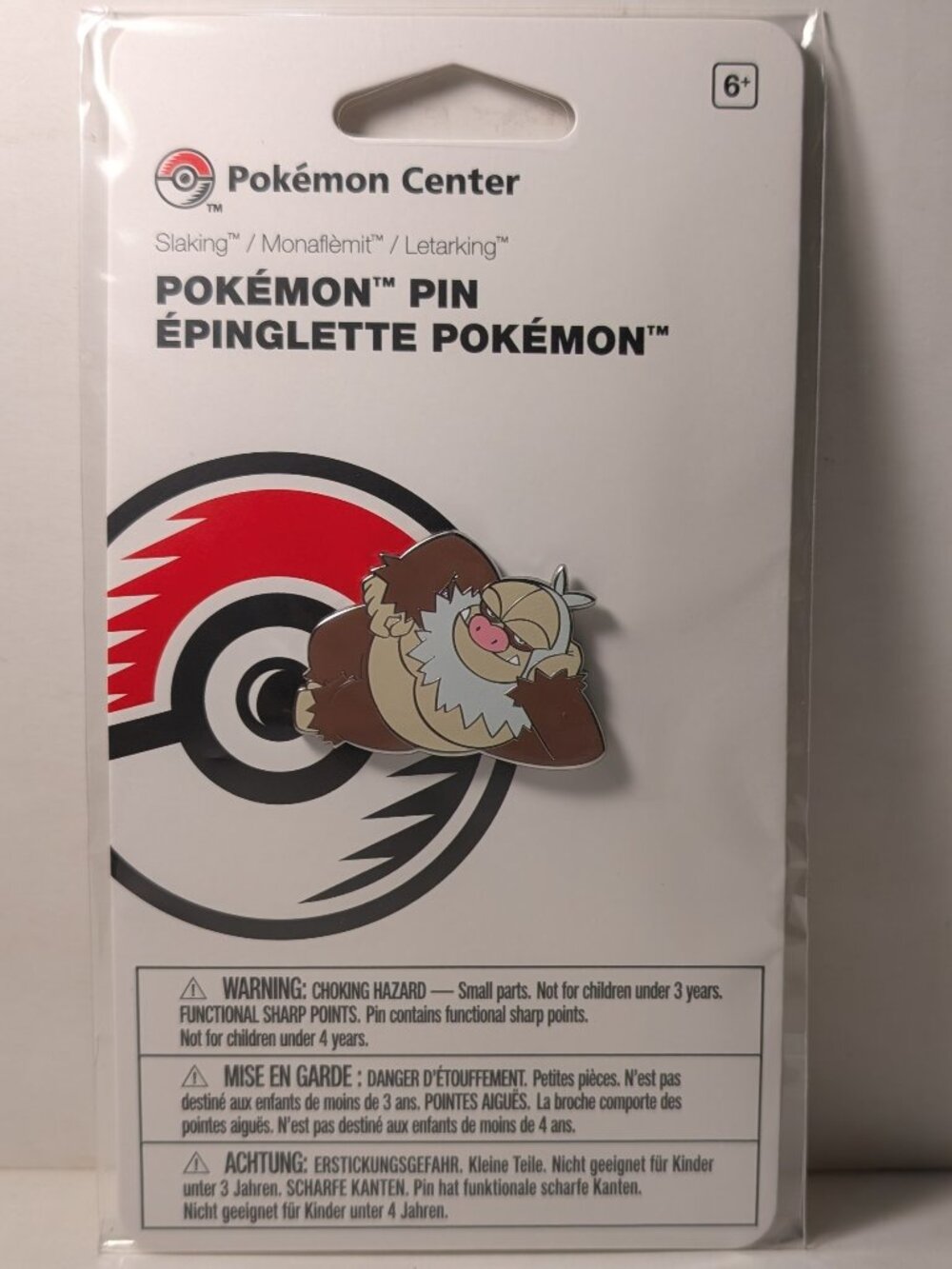Pokemon TCG Slaking Enamel Pin Official Nintendo Collectible Metal Badge